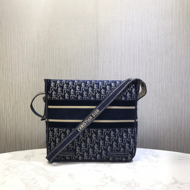 Replica Dior Oblique Embroidered Velvet Diorcamp Messenger Bag M1291V - Image 5
