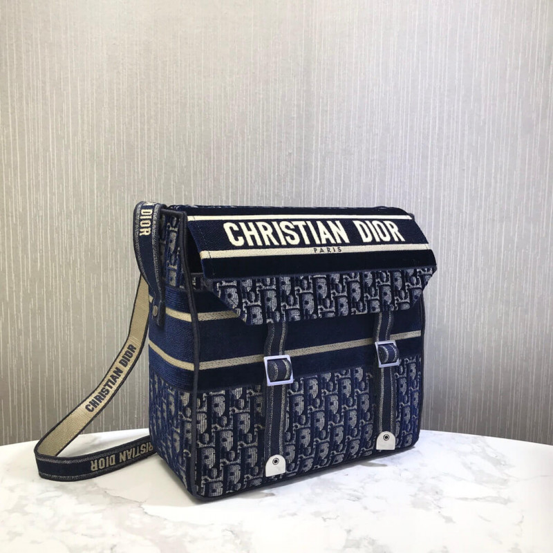 Replica Dior Oblique Embroidered Velvet Diorcamp Messenger Bag M1291V - Image 6