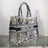 Best Replicas Bags - Dior Small Book Tote Blue Toile de Jouy Palms Embroidery M1296 Best Louis Vuitton LV Replica Bags On Sales