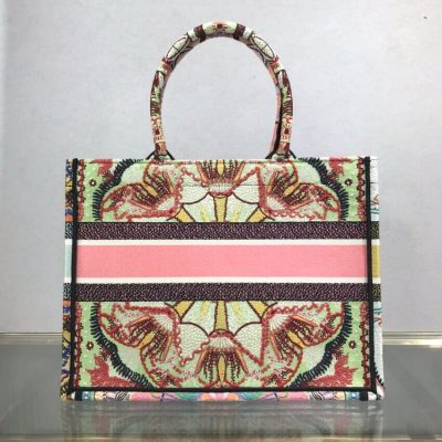 Alternative view of Replica Dior Small Book Tote Multicolor In Lights Embroidery M1296