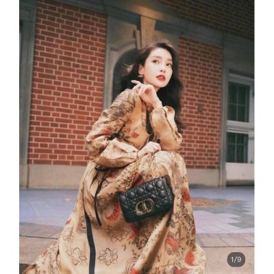 Alternative view of Replica Dior Small Caro Bag Supple Cannage Calfskin M9241