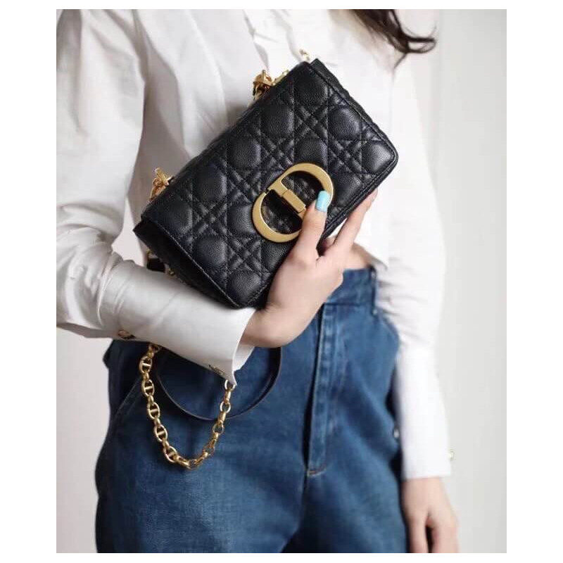 Replica Dior Small Caro Bag Supple Cannage Calfskin M9241 - Image 6