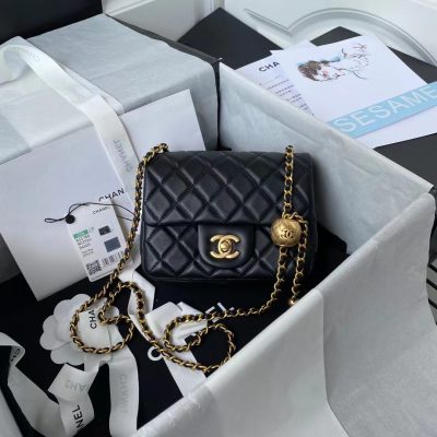 Replica Chanel Velvet With Strass Charm Strap Mini Flap Bag As1786