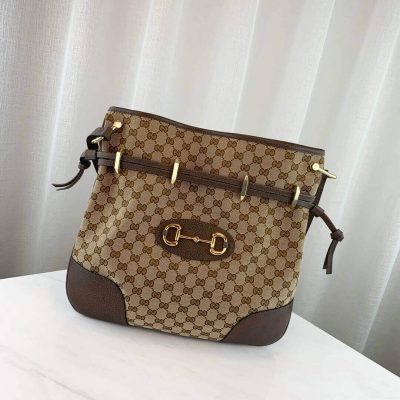 Alternative view of Replica Gucci 1955 Horsebit Gg Canvas Messenger Bag 602089