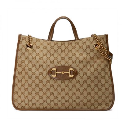 Alternative view of Replica Gucci 1955 Horsebit Large Tote Bag 623695