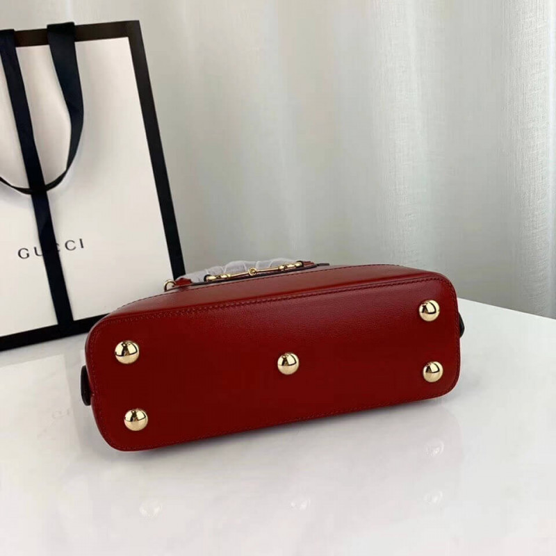 Replica Gucci 1955 Horsebit Leather Small Top Handle Bag 621220 - Image 5