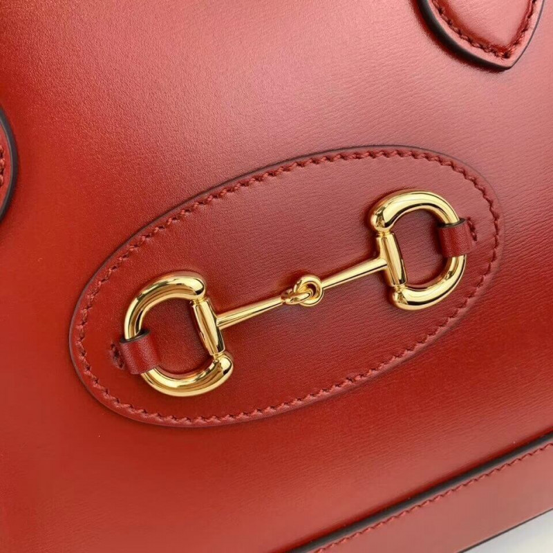 Replica Gucci 1955 Horsebit Leather Small Top Handle Bag 621220 - Image 6