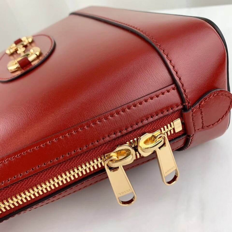 Replica Gucci 1955 Horsebit Leather Small Top Handle Bag 621220 - Image 7