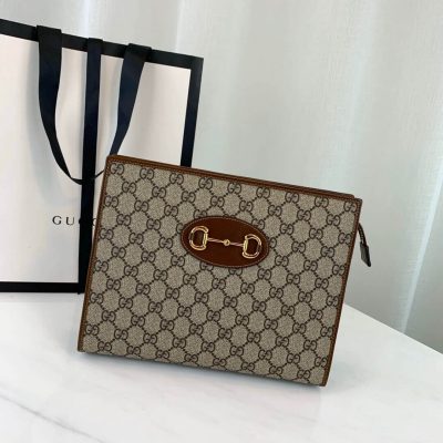 Alternative view of Replica Gucci 1955 Horsebit Pouch 621890