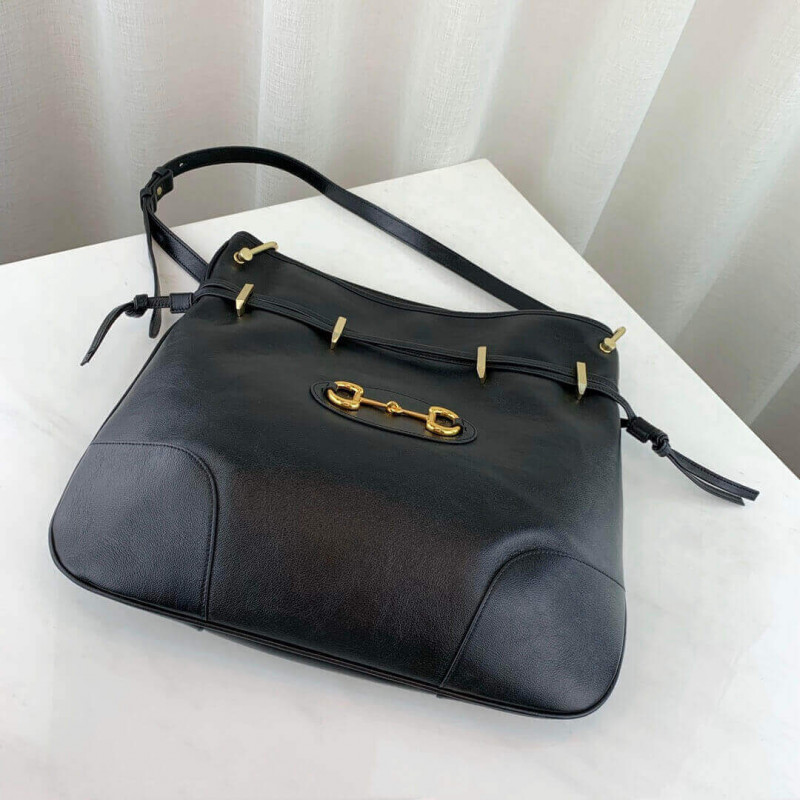 Replica Gucci 1955 Horsebit Tanned Leather Messenger Bag 602089 - Image 5