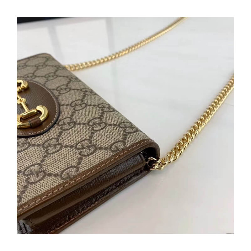 Replica Gucci 1955 Horsebit Wallet With Chain 621892 - Image 8