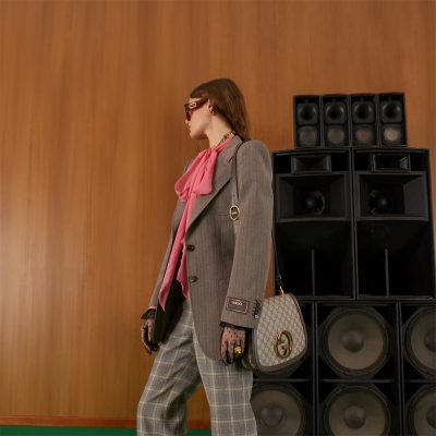 Alternative view of Replica Gucci Blondie Medium Shoulder Bag With Round Interlocking G 699210