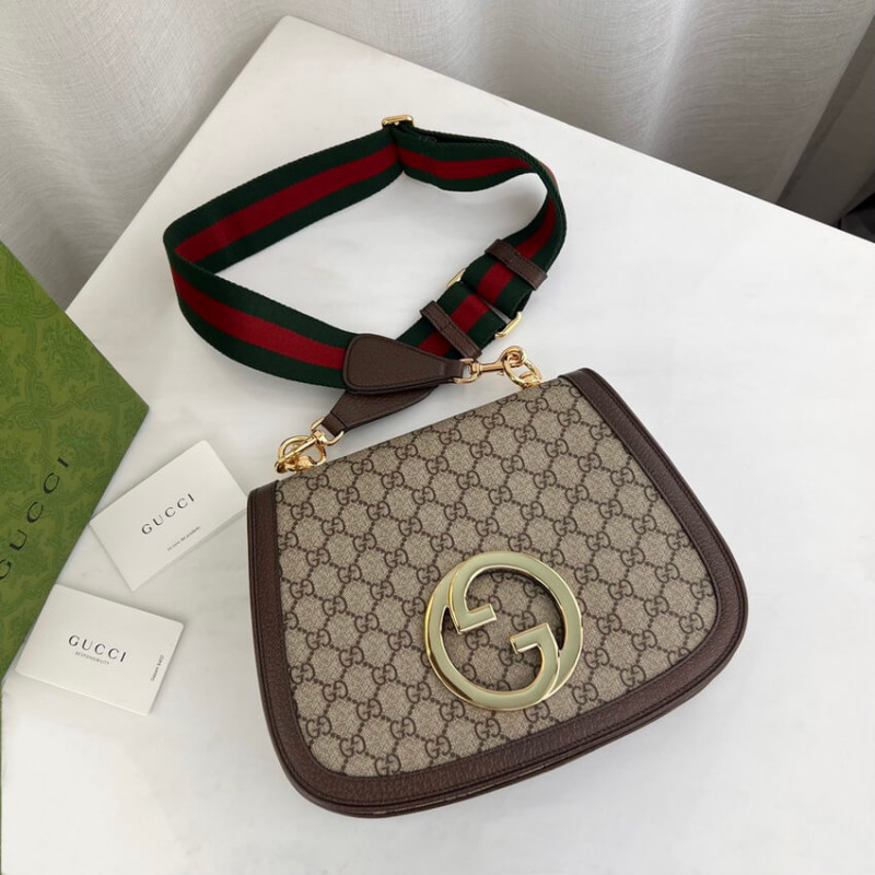 Replica Gucci Blondie Medium Shoulder Bag With Round Interlocking G 699210 - Image 11
