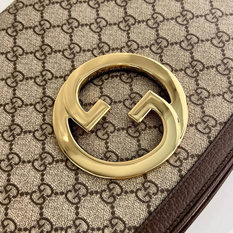 Replica Gucci Blondie Medium Shoulder Bag With Round Interlocking G 699210 - Image 13