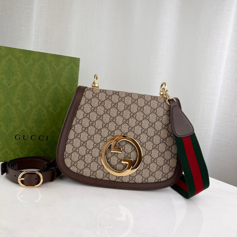 Replica Gucci Blondie Medium Shoulder Bag With Round Interlocking G 699210 - Image 8