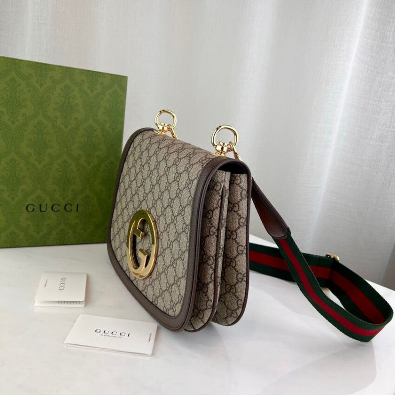 Replica Gucci Blondie Medium Shoulder Bag With Round Interlocking G 699210 - Image 9