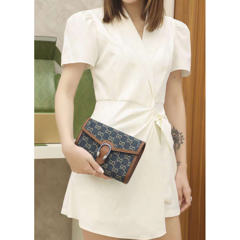 Replica Gucci Denim Dionysus Mini Chain Bag 401231 - Image 2