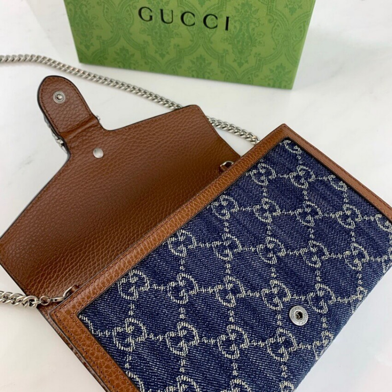 Replica Gucci Denim Dionysus Mini Chain Bag 401231 - Image 7