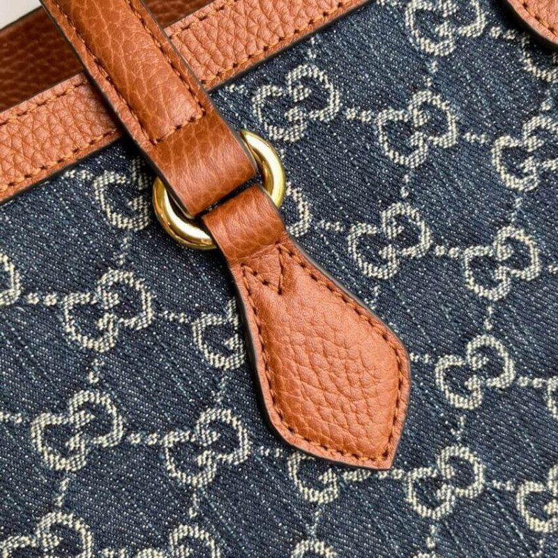 Replica Gucci Denim Ophidia Gg Medium Tote 631685 - Image 9