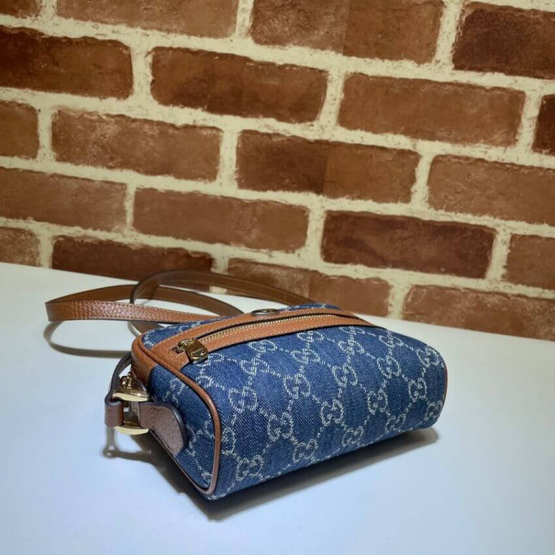 Replica Gucci Denim Ophidia Gg Mini Bag 517350 - Image 5