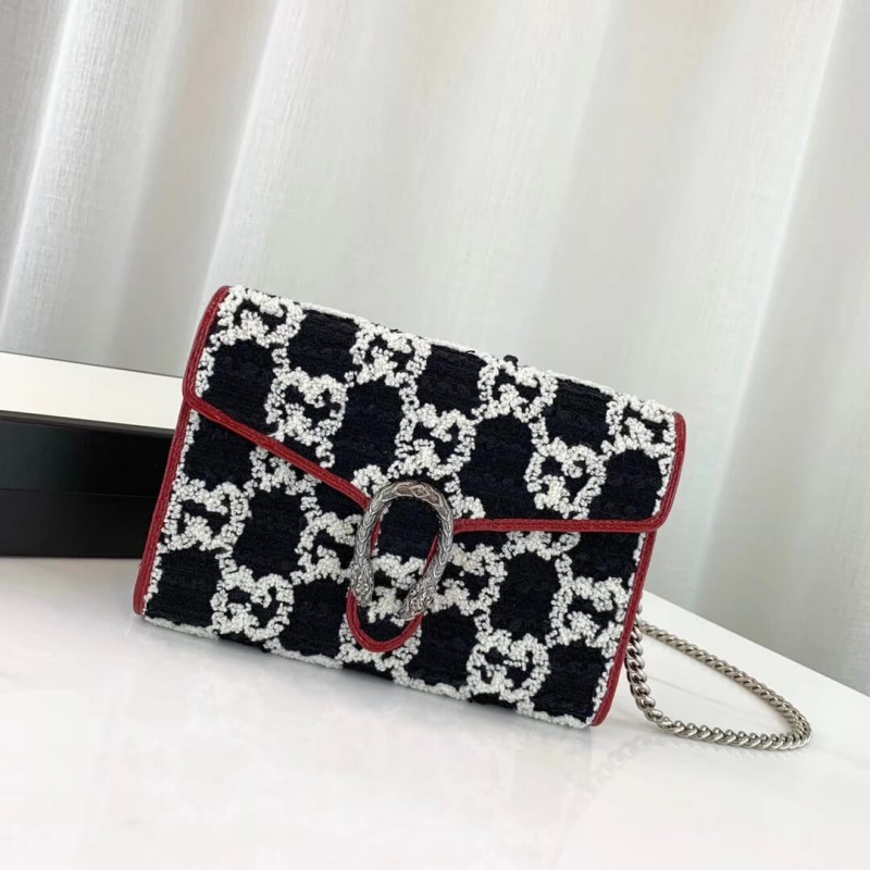 Replica Gucci Dionysus Gg Tweed Mini Bag 401231 - Image 2