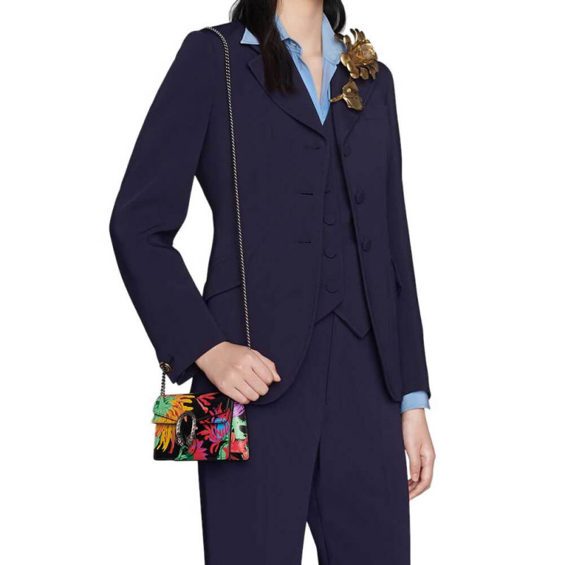 Replica Gucci Dionysus Ken Scott Print Super Mini Bag 476432 Black - Image 2