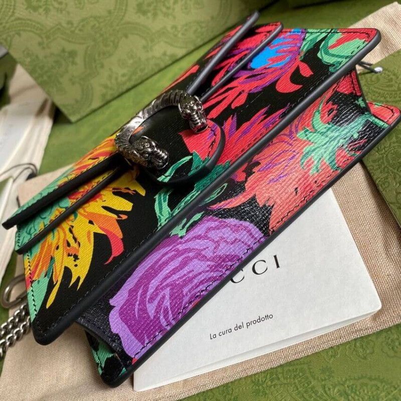 Replica Gucci Dionysus Ken Scott Print Super Mini Bag 476432 Black - Image 5