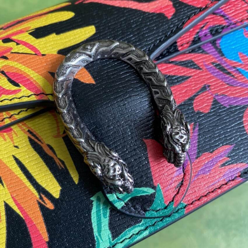Replica Gucci Dionysus Ken Scott Print Super Mini Bag 476432 Black - Image 6