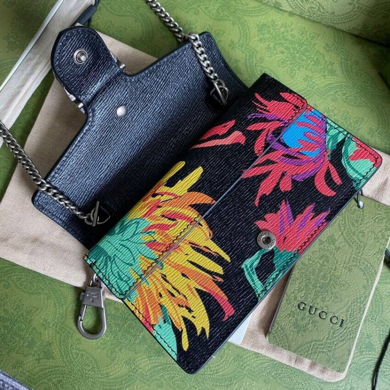 Replica Gucci Dionysus Ken Scott Print Super Mini Bag 476432 Black - Image 8