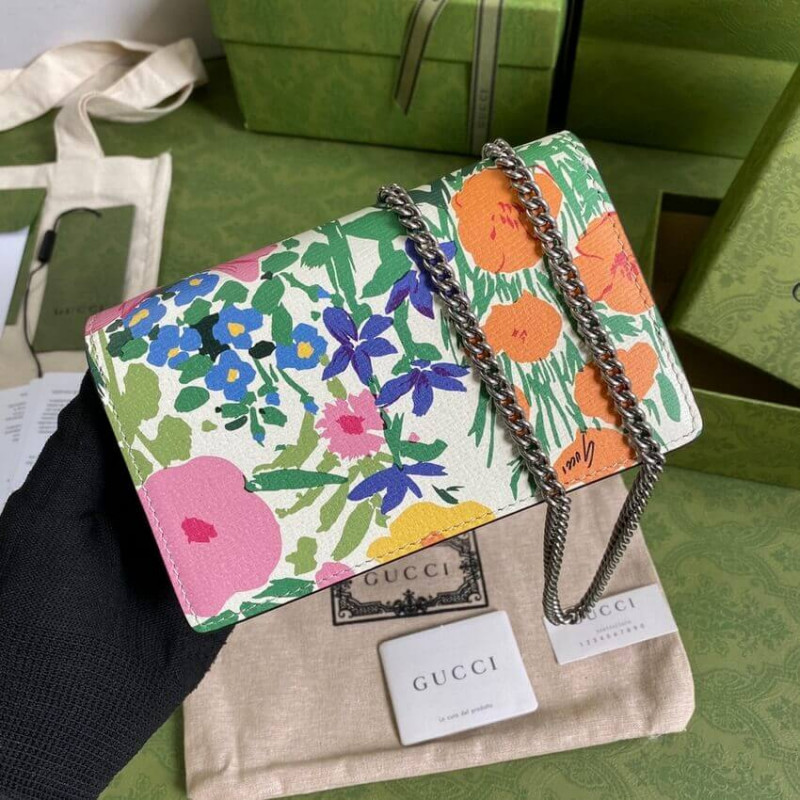 Replica Gucci Dionysus Ken Scott Print Super Mini Bag 476432 Ivory - Image 2