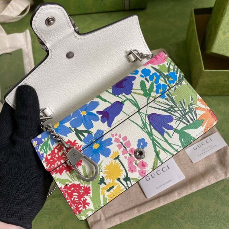 Replica Gucci Dionysus Ken Scott Print Super Mini Bag 476432 Ivory - Image 5