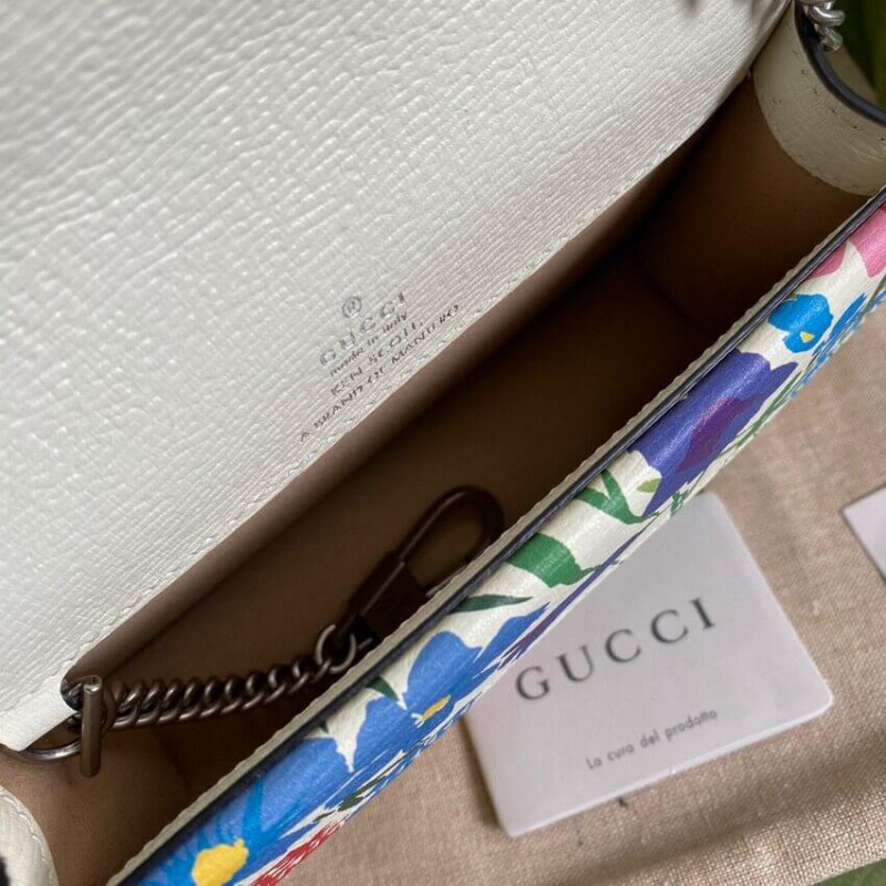 Replica Gucci Dionysus Ken Scott Print Super Mini Bag 476432 Ivory - Image 7