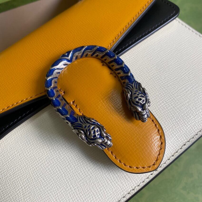 Replica Gucci Dionysus Mini Bag 421970 Orange White Leather - Image 4