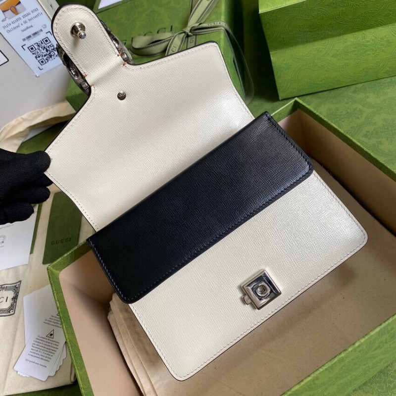 Replica Gucci Dionysus Mini Bag 421970 Orange White Leather - Image 6