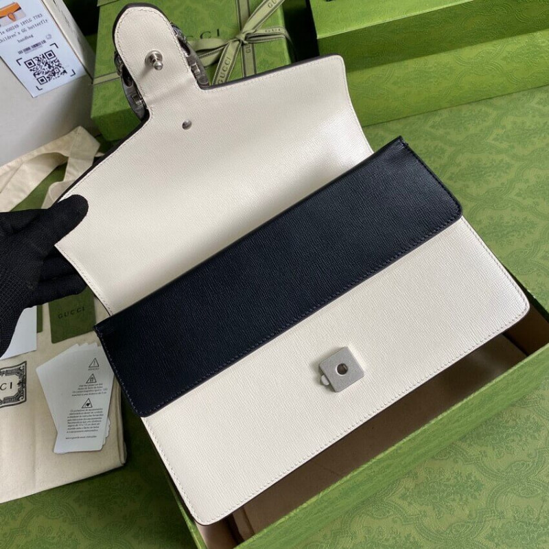 Replica Gucci Dionysus Small Shoulder Bag 400249 Orange White Leather - Image 8