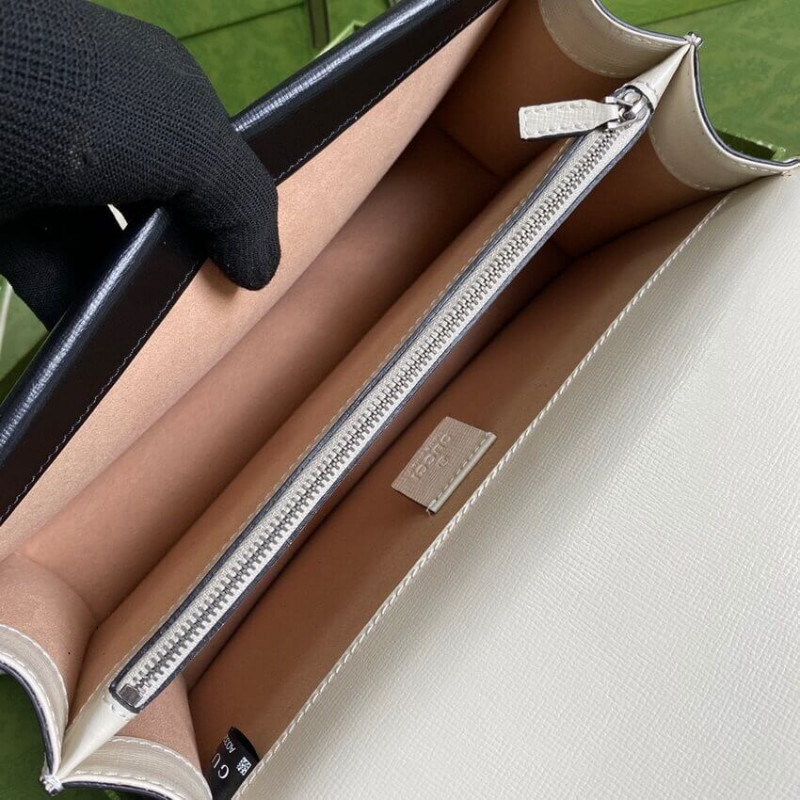 Replica Gucci Dionysus Small Shoulder Bag 400249 Orange White Leather - Image 9
