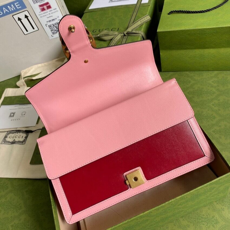 Replica Gucci Dionysus Small Shoulder Bag 400249 Red And Pink Leather - Image 8