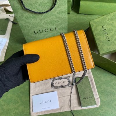 Alternative view of Replica Gucci Dionysus Super Mini Bag 476432 Orange White Leather