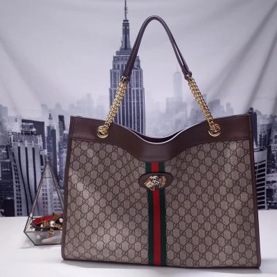Alternative view of Replica Gucci Exclusive Rajah Gg Tote 537219 Coffee