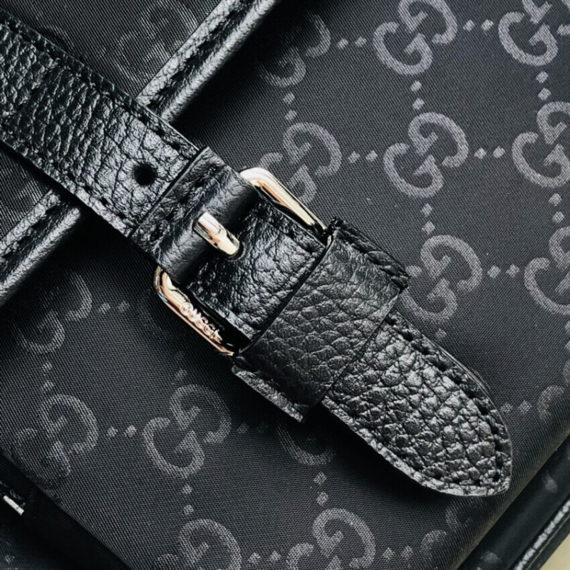 Replica Gucci Gg Guccissima Black Nylon Small Messenger Bag 510335 - Image 11