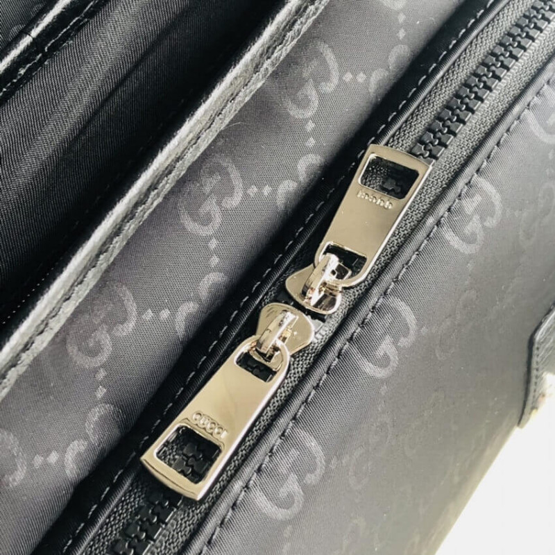 Replica Gucci Gg Guccissima Black Nylon Small Messenger Bag 510335 - Image 12