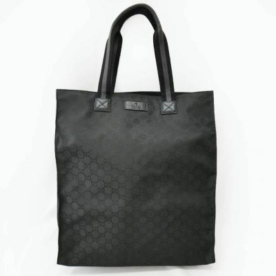 Replica Gucci Gg Guccissima Black Nylon Tall Tote Bag 449177
