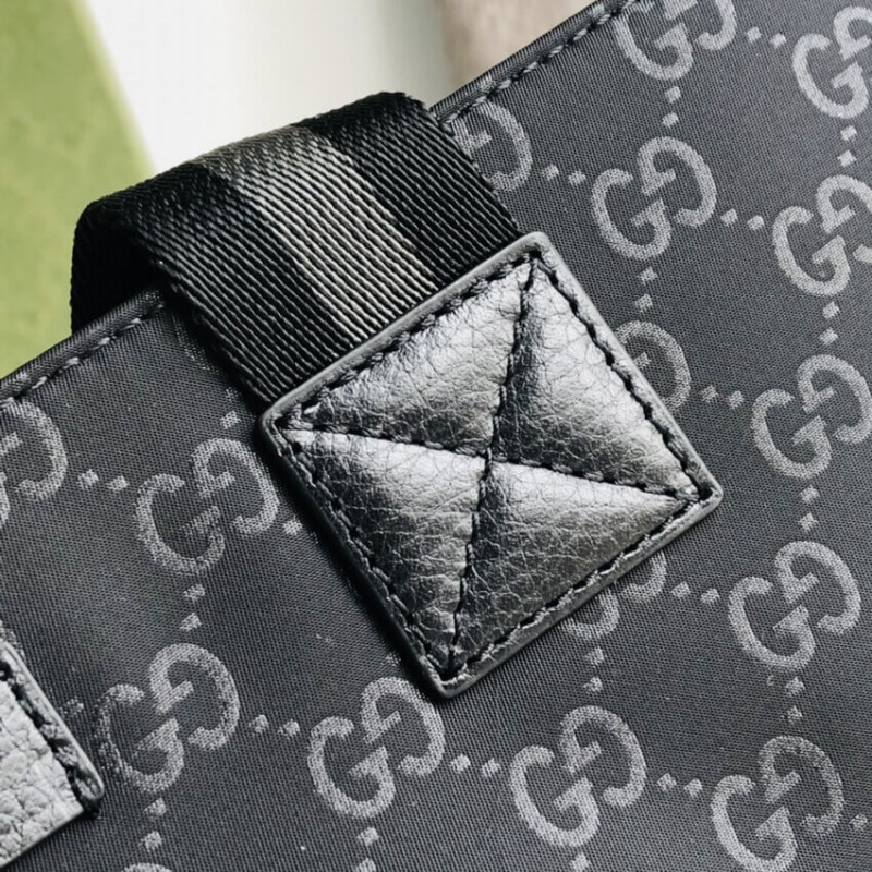 Replica Gucci Gg Guccissima Black Nylon Tall Tote Bag 449177 - Image 10