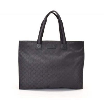 Replica Gucci Gg Guccissima Black Nylon Tote Bag 449176