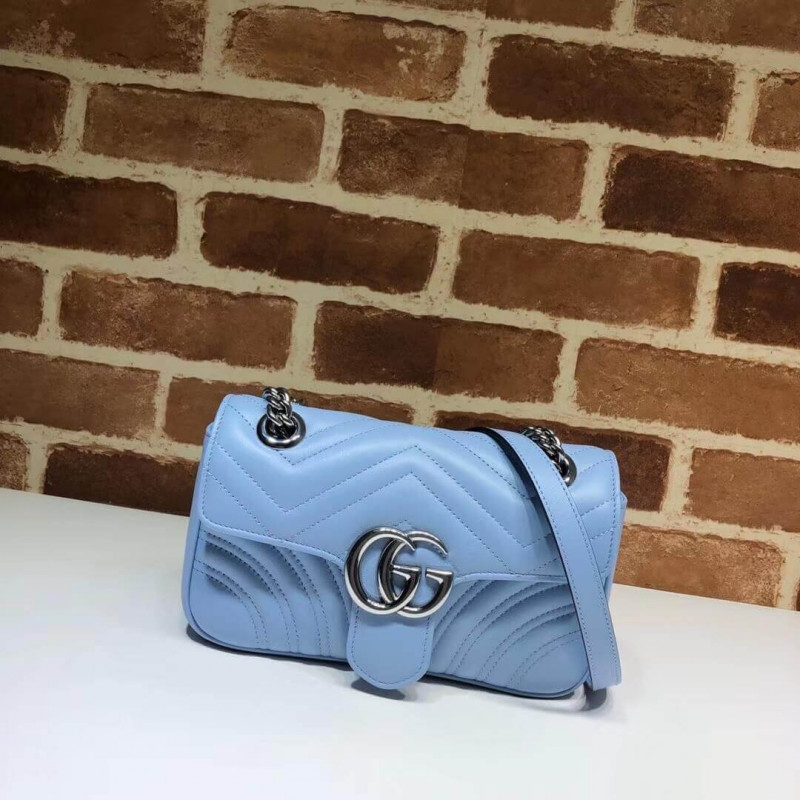 Replica Gucci Gg Marmont Matelasse Chevron Leather Mini Bag 446744 - Image 2