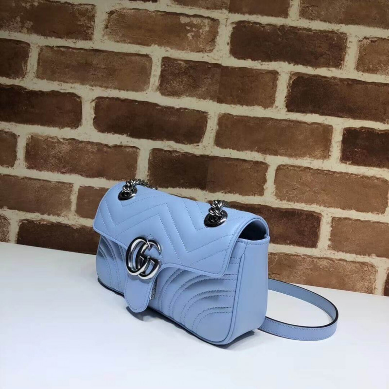 Replica Gucci Gg Marmont Matelasse Chevron Leather Mini Bag 446744 - Image 3