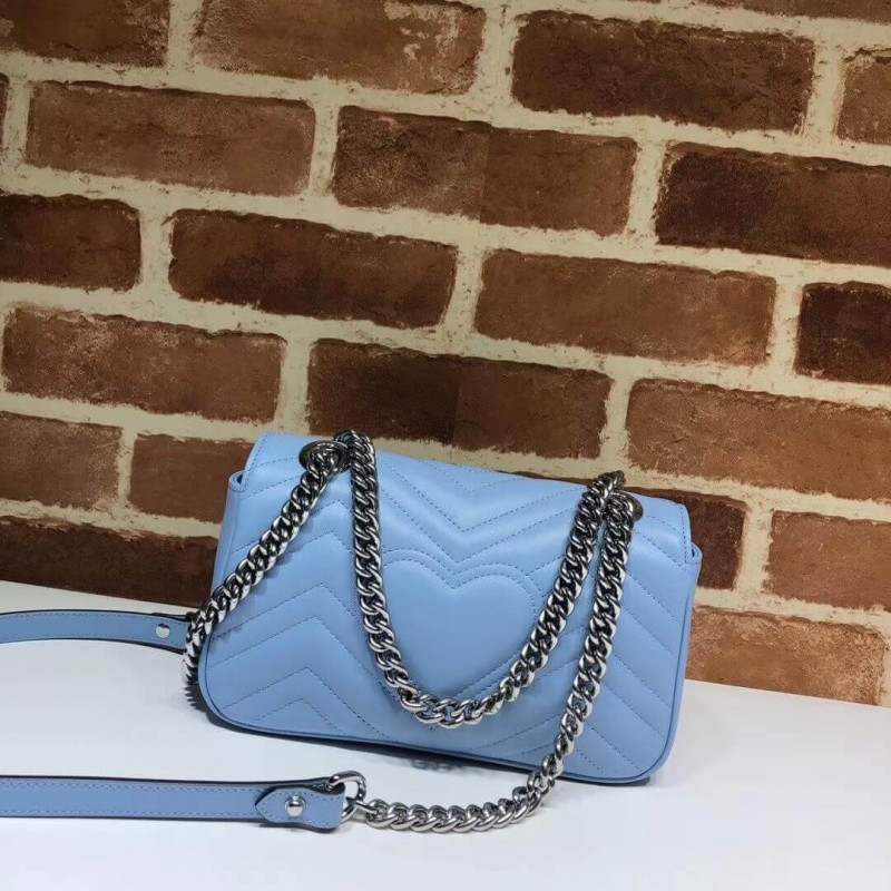 Replica Gucci Gg Marmont Matelasse Chevron Leather Mini Bag 446744 - Image 5