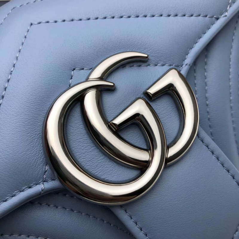 Replica Gucci Gg Marmont Matelasse Chevron Leather Mini Bag 446744 - Image 6