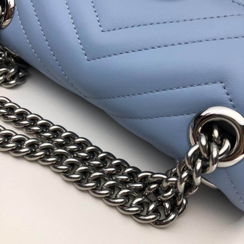 Replica Gucci Gg Marmont Matelasse Chevron Leather Mini Bag 446744 - Image 9
