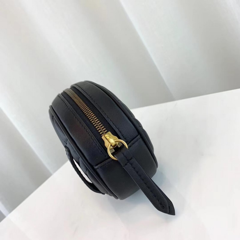 Replica Gucci Gg Marmont Matelasse Leather Belt Bag 476434 - Image 12